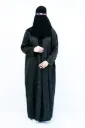 Square Grid Pattern Abaya
