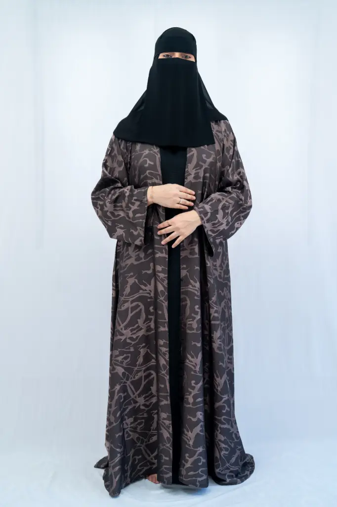 Dubai Style Printed Abaya