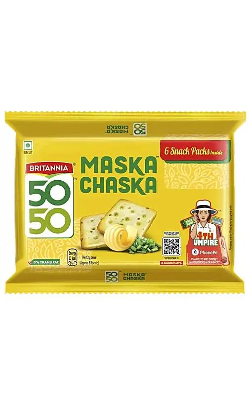 Britannia 50-50 Maska Chaska Biscuits, 300 g