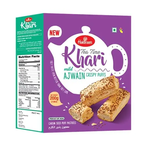Haldirams Khari Puff Ajwin 200 gm Pack