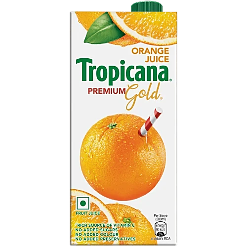 Tropicana Premium Gold Orange Juice, 1 L