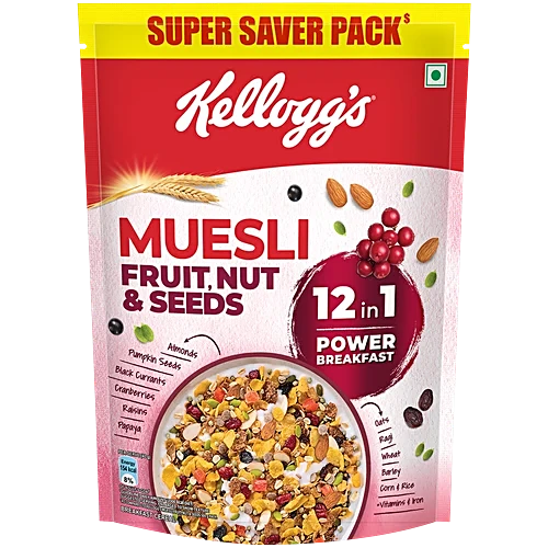  Muesli Fruit Nut & Seeds - 12 In 1 Power Breakfast, 750 g