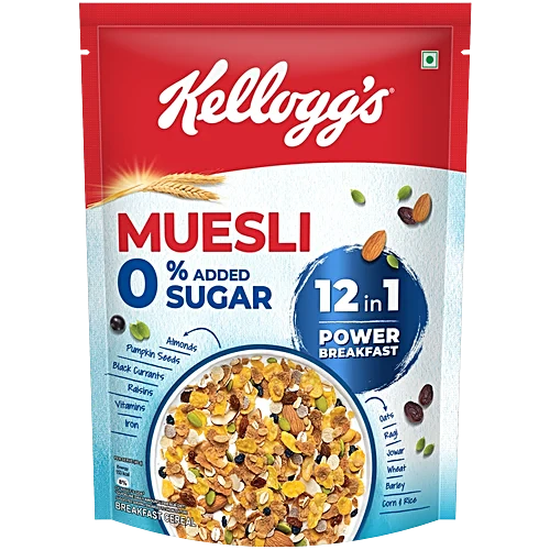 Muesli 0% Added Sugar - 12 In 1 Power Breakfast, 500 g