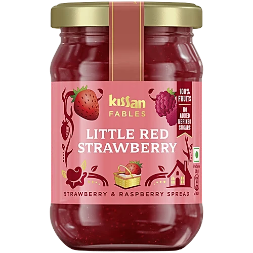 Kissan Fables Little Red Strawberry & Raspberry Spread, 340 g