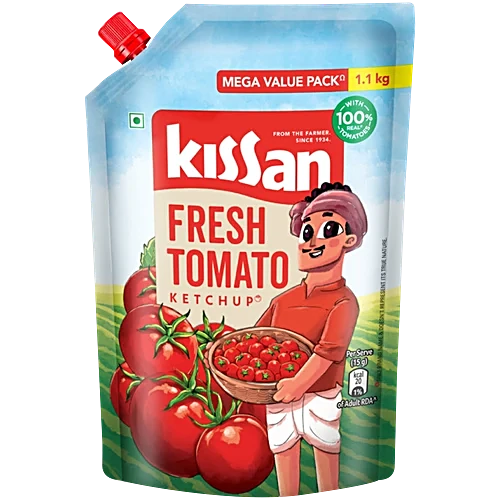 Kissan Fresh Tomato Ketchup, 1.1 kg Pouch
