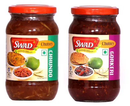 SWAD Combo Pack of Chhundo & Gorkeri Pickle 500g- (1 unit of each)