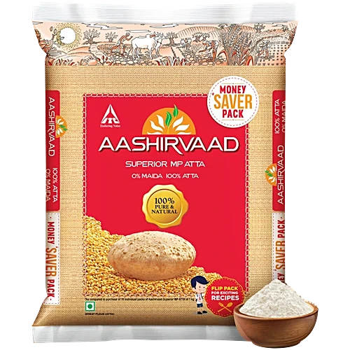 Aashirvaad Atta/Godihittu - Whole Wheat, 10 kg