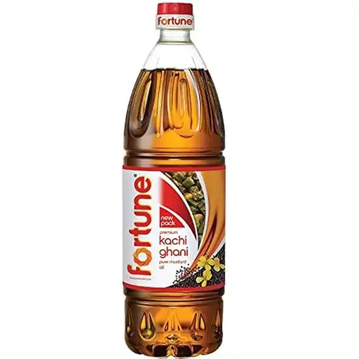 Fortune Premium Kachi Ghani Pure Mustard Oil, 910G PET Bottle 