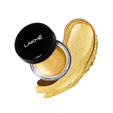 LAKMÉ Absolute Explore Shimmery Eye Paint Cream Glitering Gold Dust, 1 Count,Yellow