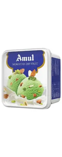 Amul Ice Cream - Moroccan Dry Fruit, 1 L Tub