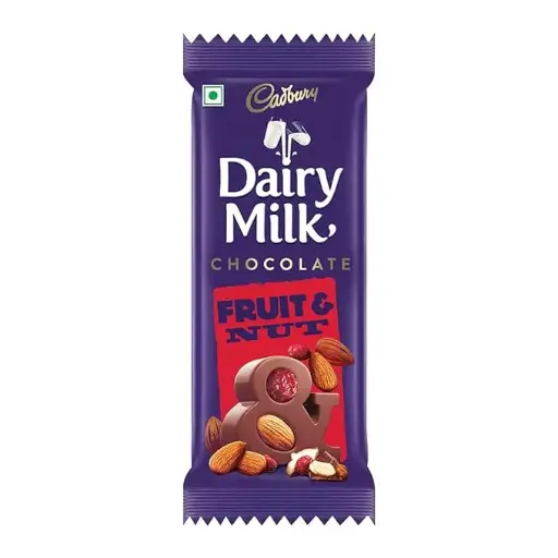 Cadbury Dairy Milk Chocolate Bar Fruit and Nut, 36 gram